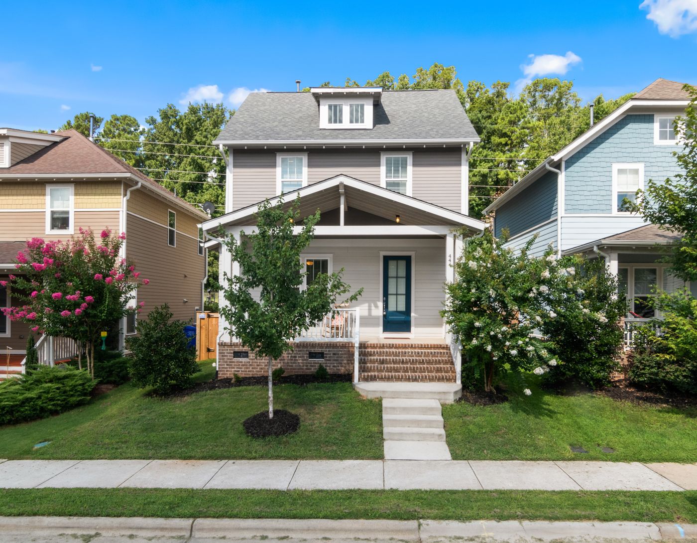 American home exterior with freshly replaced lap siding